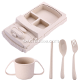 Truck Shape Wheat Straw Dinnerware Set